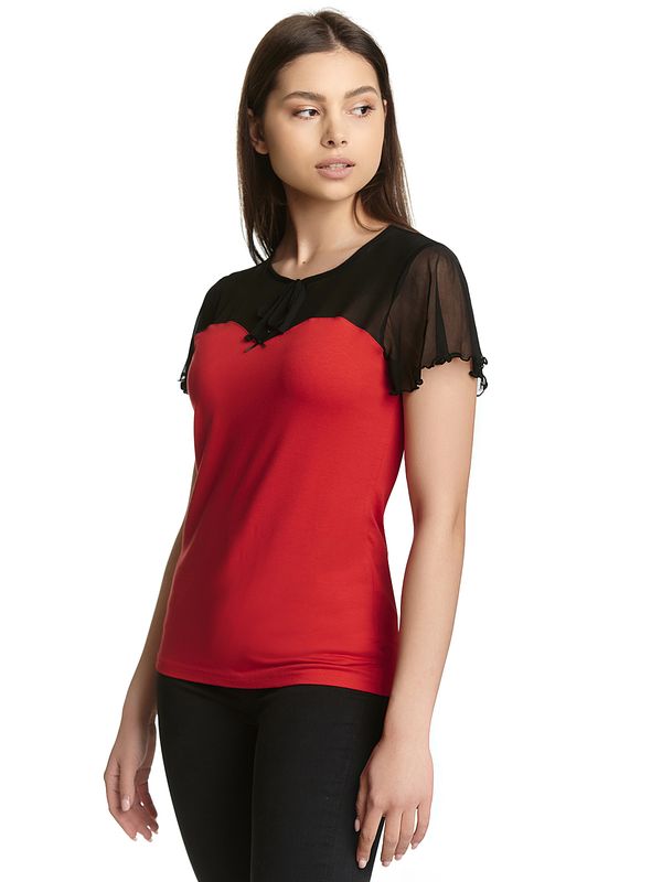 Nastrovje Potsdam Pussy Deluxe Red Lovley Chic Damen T-Shirt rot Nur noch ein Tag übrig