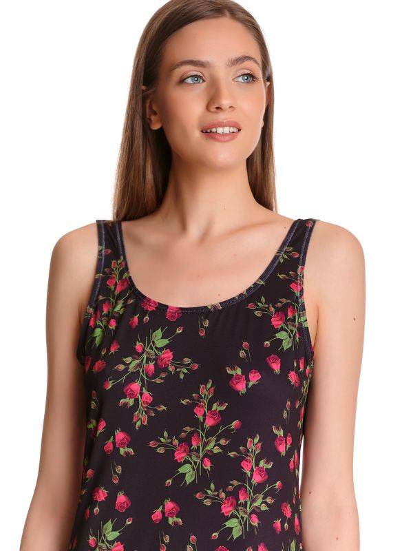 Nastrovje Potsdam Pussy Deluxe Vintage Rose Damen Strandkleid schwarz allover 50% Rabatt mit kostenlosem Versand
