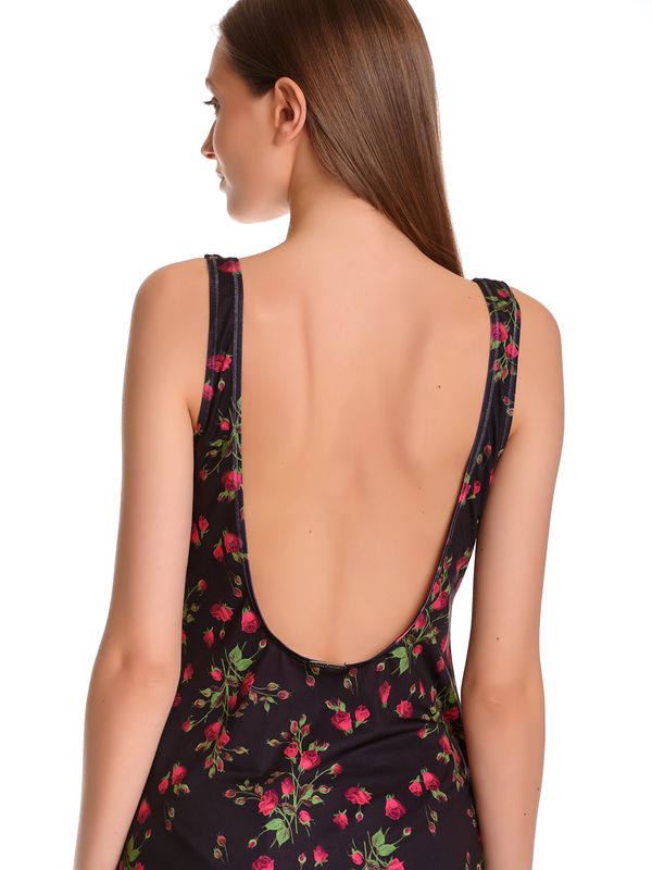 Nastrovje Potsdam Pussy Deluxe Vintage Rose Damen Strandkleid schwarz allover 50% Rabatt mit kostenlosem Versand