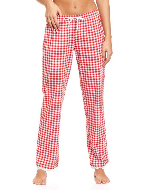 Nastrovje Potsdam Pussy Deluxe Red Plaid Damen Schlafhose rot allover 50% Rabatt für begrenzte Zeit