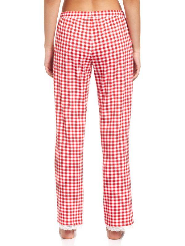 Nastrovje Potsdam Pussy Deluxe Red Plaid Damen Schlafhose rot allover 50% Rabatt für begrenzte Zeit