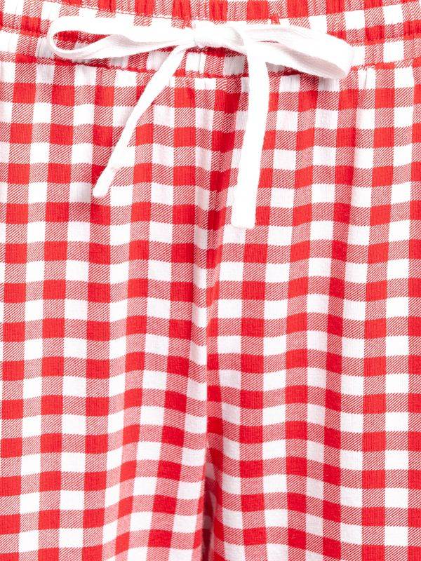 Nastrovje Potsdam Pussy Deluxe Red Plaid Damen Schlafhose rot allover 50% Rabatt für begrenzte Zeit