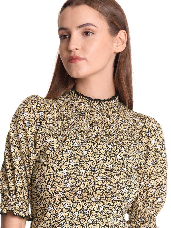 Nastrovje Potsdam Vive Maria Golden Day Smoke Damen Blusenshirt dunkelgelb allover Jubiläumsangebot