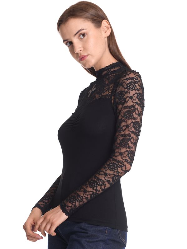 Nastrovje Potsdam Vive Maria Lace Vamp Damen Spitzenshirt schwarz Lagerräumung