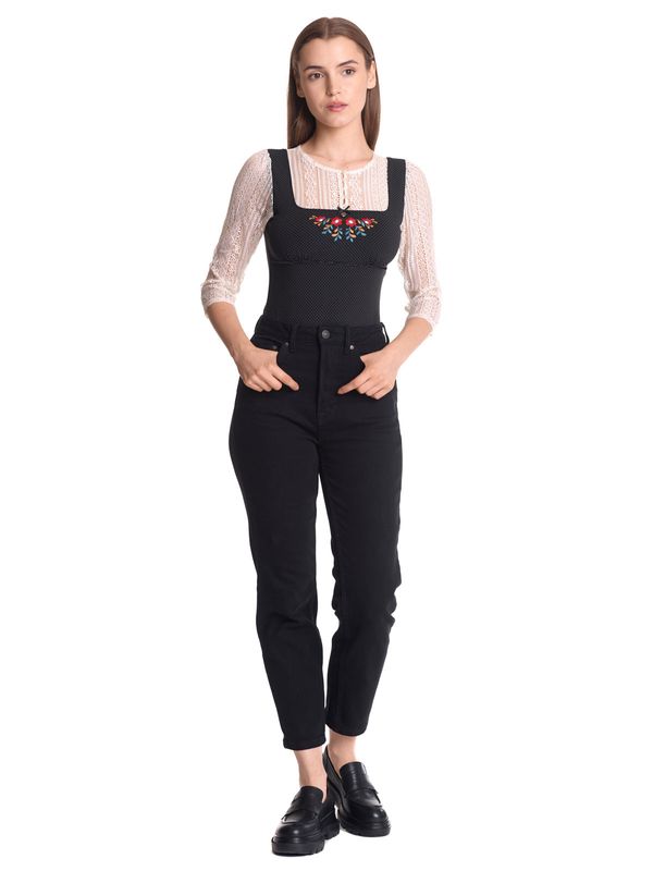 Nastrovje Potsdam Vive Maria Meadow Girl Damen 3/4-Arm-Shirt creme/schwarz allover