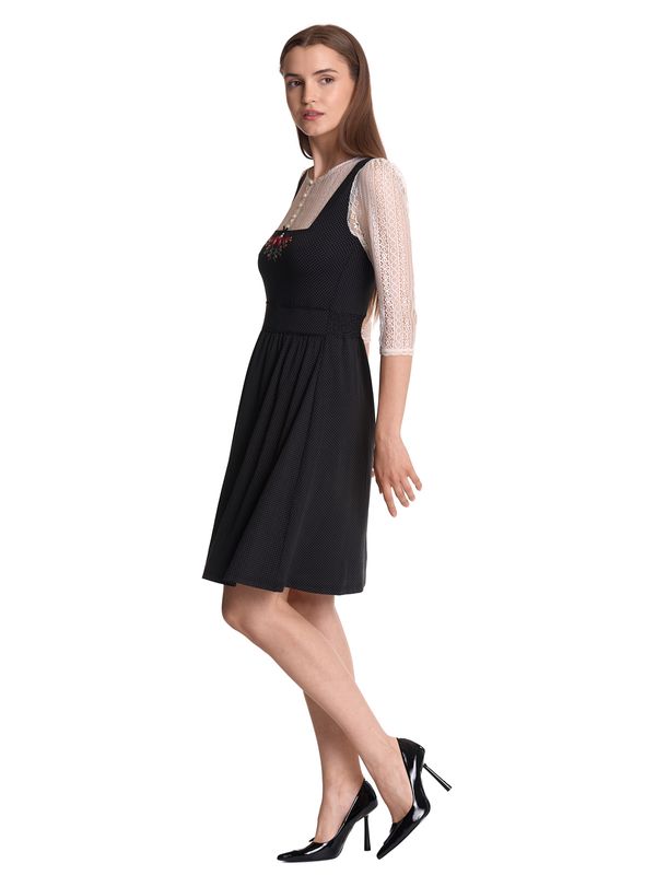 Nastrovje Potsdam Vive Maria Meadow Girl Damen A-Linien-Kleid creme/schwarz Top Angebot