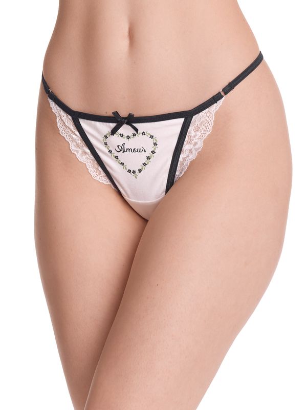 Nastrovje Potsdam Vive Maria Princess Love Damen Stringtanga-Set creme/schwarz Bestseller