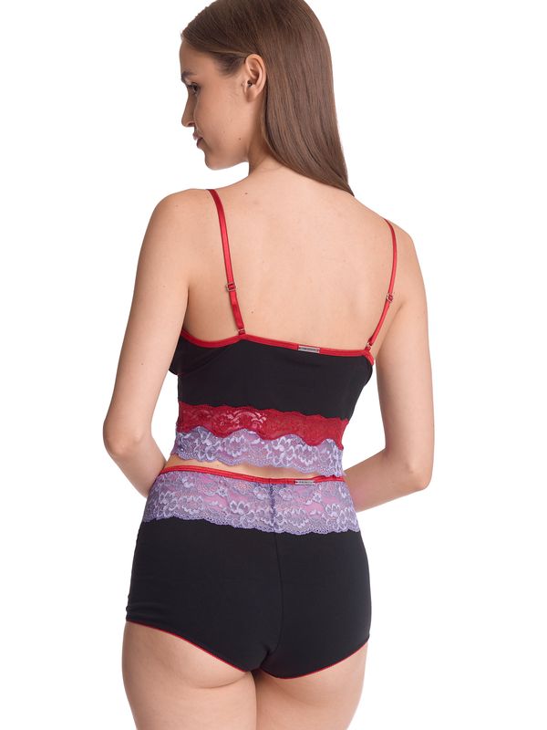 Nastrovje Potsdam Vive Maria Lavender Love Damen Wäscheset: Top mit Panty lilac/black Saisonale Angebote