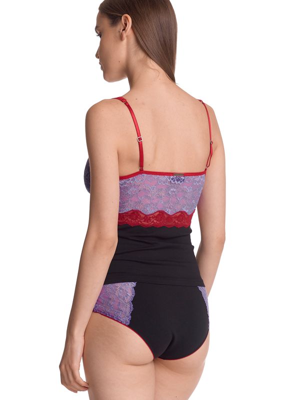 Nastrovje Potsdam Vive Maria Lavender Kiss Damen Wäscheset: Top mit Panty lilac/black Räumungsverkauf