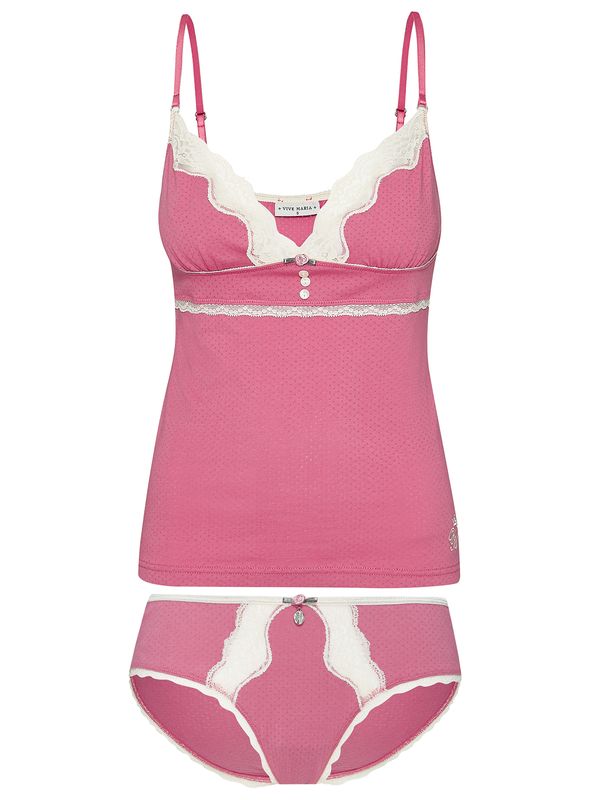 Nastrovje Potsdam Vive Maria Pink Princess Damen Wäscheset: Top mit Panty pink Tägliche Deals