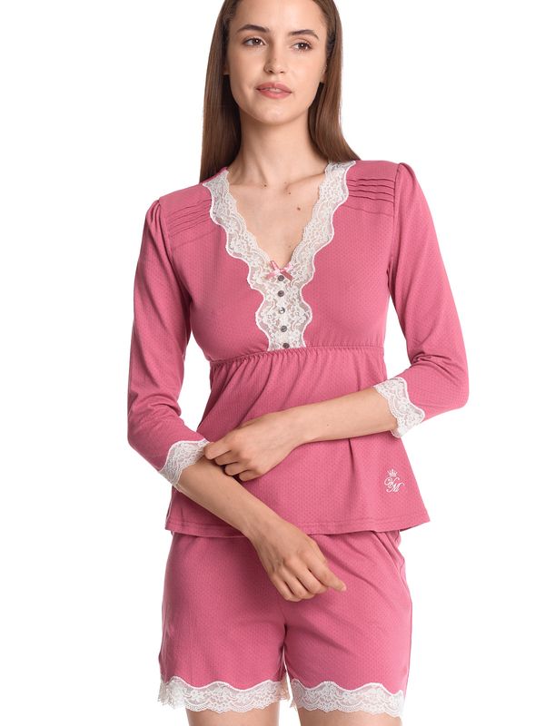 Nastrovje Potsdam Vive Maria Pink Princess Damen Pyjama pink VIP-Rabatte