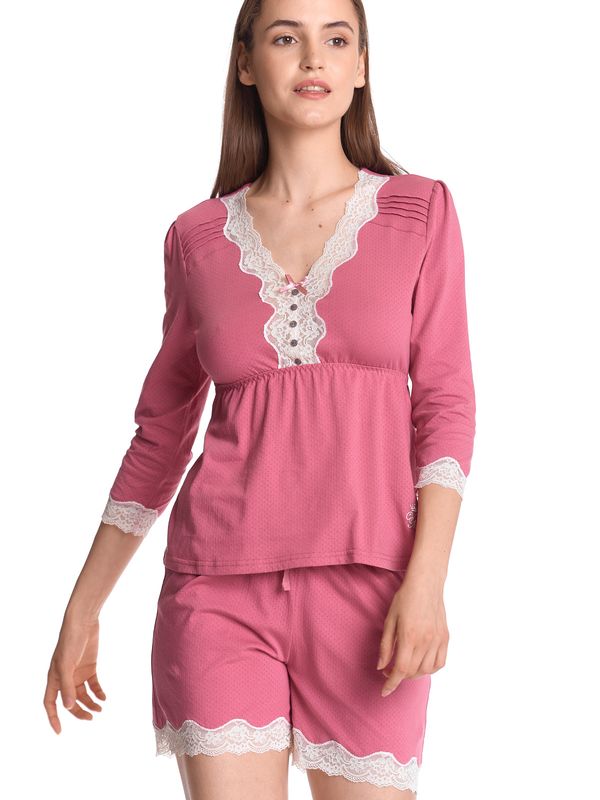 Nastrovje Potsdam Vive Maria Pink Princess Damen Pyjama pink VIP-Rabatte