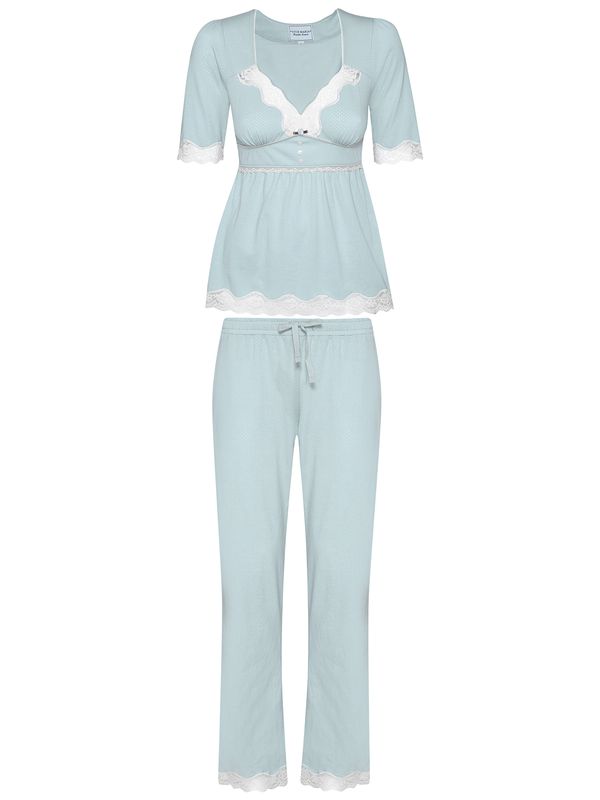 Nastrovje Potsdam Vive Maria My Nostalgia Damen Pyjama blau Begrenzte Freigabe
