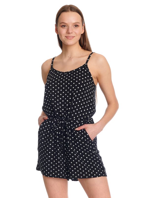 Nastrovje Potsdam Pussy Deluxe Dotty Damen Jumpsuit schwarz allover Letzte 3 Tage
