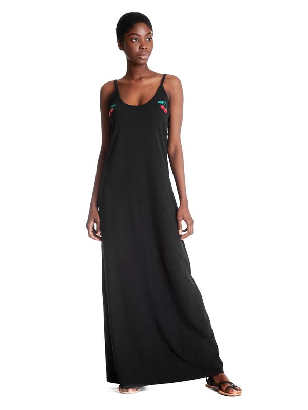 Nastrovje Potsdam Pussy Deluxe Cherry Long Damen Trägerkleid schwarz JETZT KAUFEN