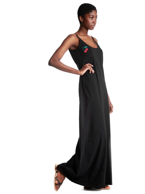 Nastrovje Potsdam Pussy Deluxe Cherry Long Damen Trägerkleid schwarz JETZT KAUFEN