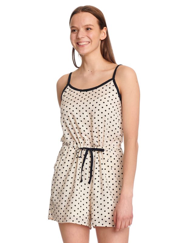 Nastrovje Potsdam Pussy Deluxe Dotty Damen Jumpsuit creme/allover Letzter Tag
