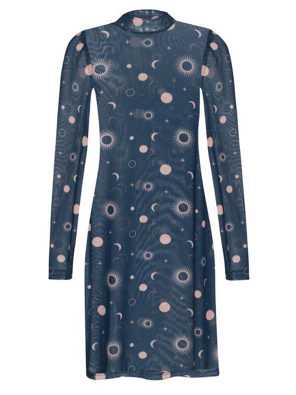 Nastrovje Potsdam Pussy Deluxe Celestial Blue Mystic Damen 2-in-1-Kleid blau allover