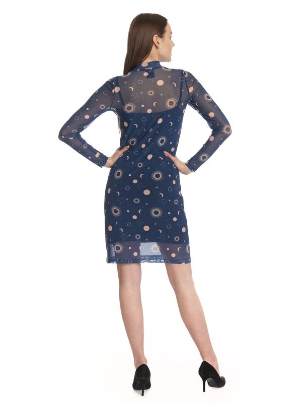 Nastrovje Potsdam Pussy Deluxe Celestial Blue Mystic Damen 2-in-1-Kleid blau allover Zeitbegrenzte Promotion