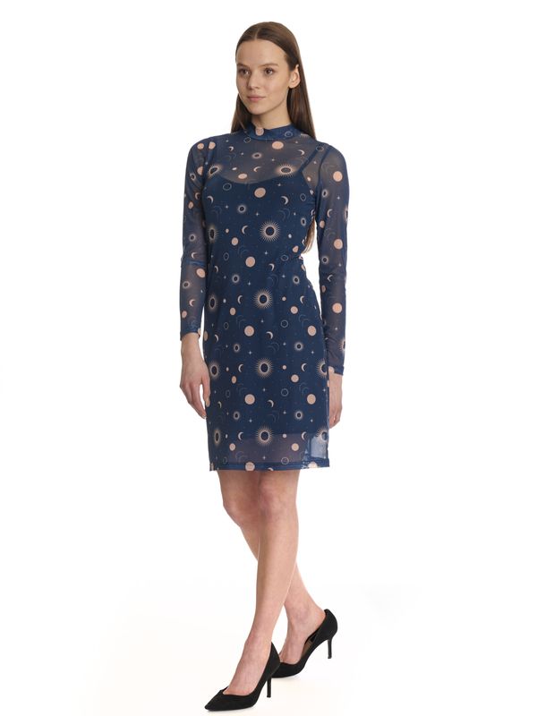 Nastrovje Potsdam Pussy Deluxe Celestial Blue Mystic Damen 2-in-1-Kleid blau allover Zeitbegrenzte Promotion