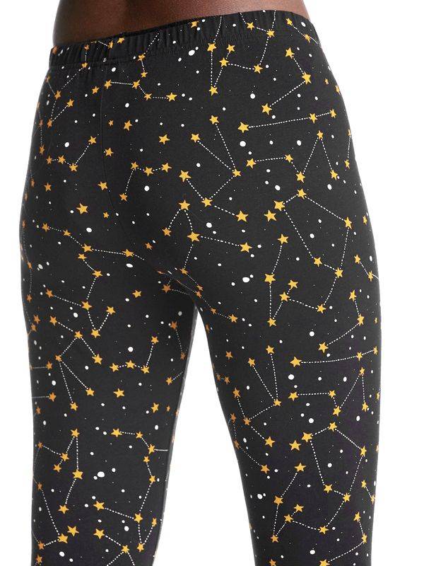 Nastrovje Potsdam Pussy Deluxe Celestial Stars Damen Leggings schwarz allover Bis zu 65% Rabatt