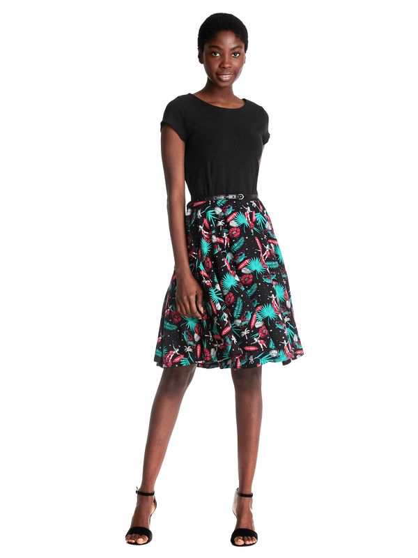 Nastrovje Potsdam Pussy Deluxe Aloha Damen Petticoat-Kleid schwarz/allover Super Rabatt