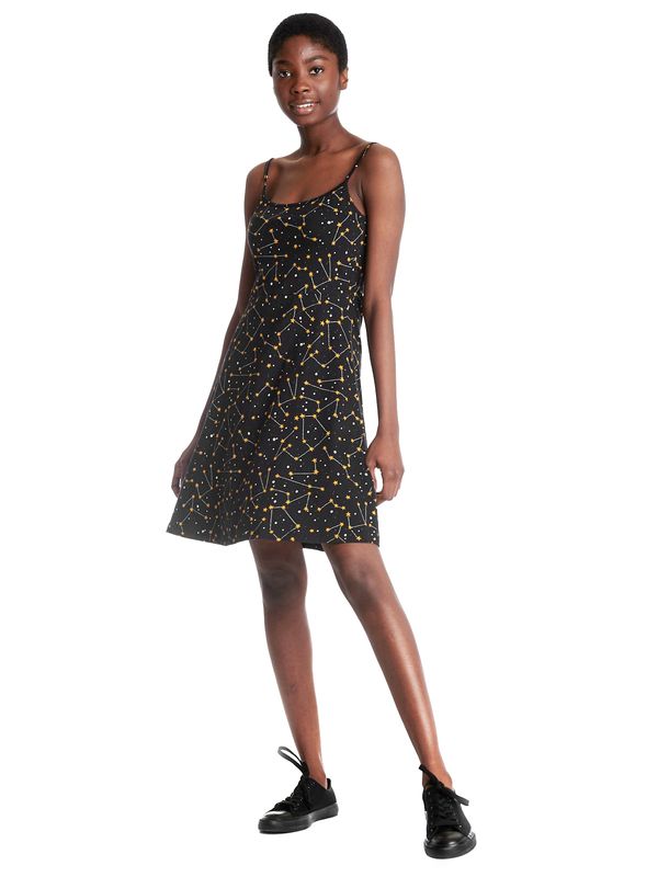 Nastrovje Potsdam Pussy Deluxe Celestial Stars Damen Trägerkleid schwarz allover 50% Rabatt mit kostenlosem Versand
