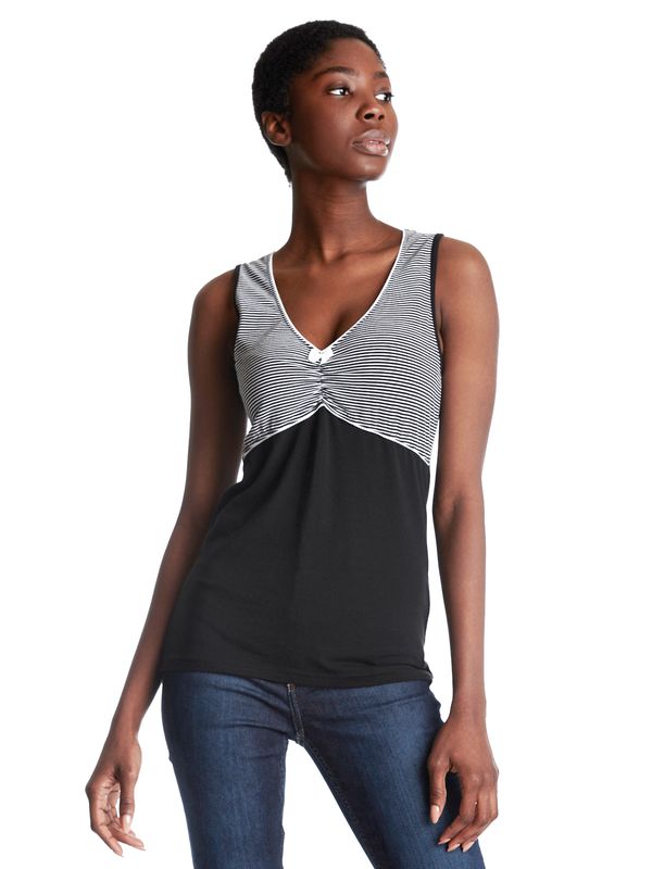 Nastrovje Potsdam Pussy Deluxe Mini Stripes Damen Tanktop schwarz allover Clearance-Verkauf