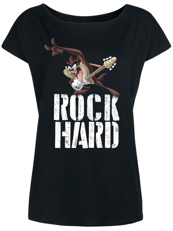 Nastrovje Potsdam Looney Tunes Rock Hard Damen Loose-Shirt schwarz