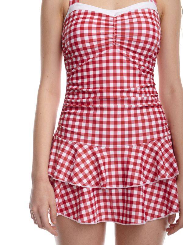 Nastrovje Potsdam Pussy Deluxe Red Plaid Damen Badeanzug rot allover Verkauf