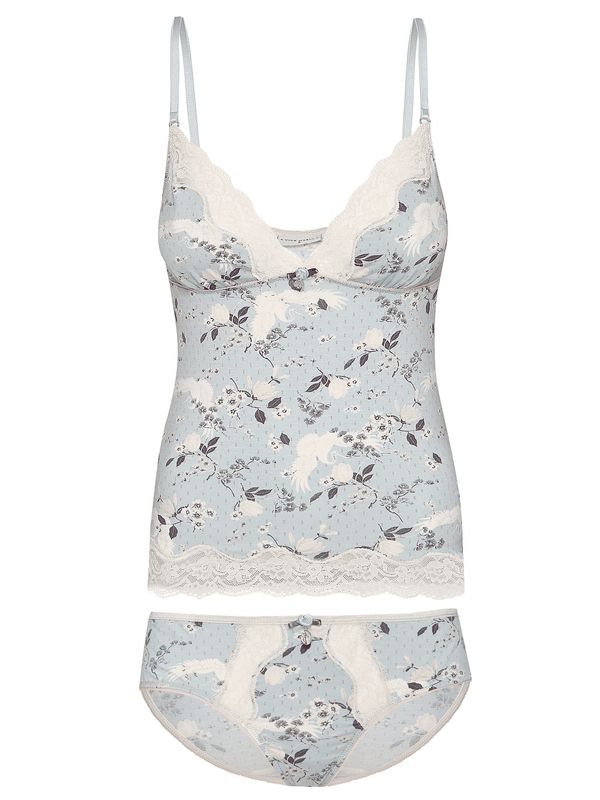 Nastrovje Potsdam Vive Maria Blue Dawn Damen Wäscheset: Top mit Slip blau allover Rabatt