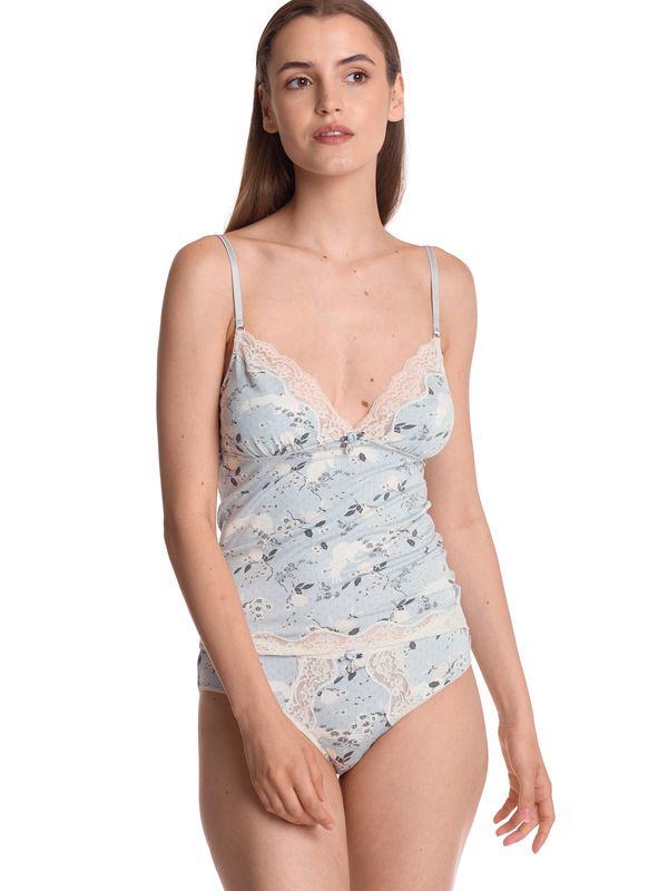 Nastrovje Potsdam Vive Maria Blue Dawn Damen Wäscheset: Top mit Slip blau allover Rabatt