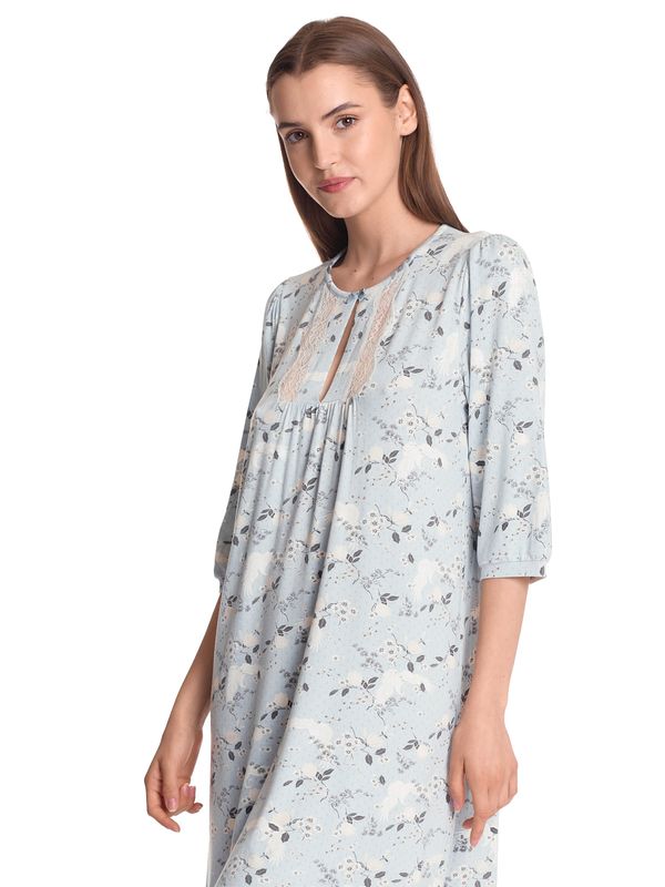 Nastrovje Potsdam Vive Maria Blue Dawn Damen Nachthemd blau allover Günstig kaufen