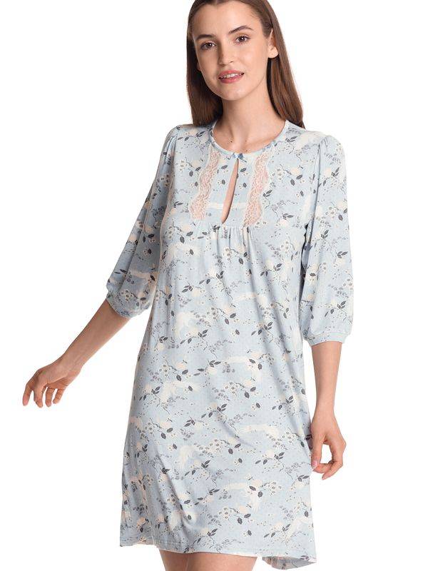 Nastrovje Potsdam Vive Maria Blue Dawn Damen Nachthemd blau allover Günstig kaufen