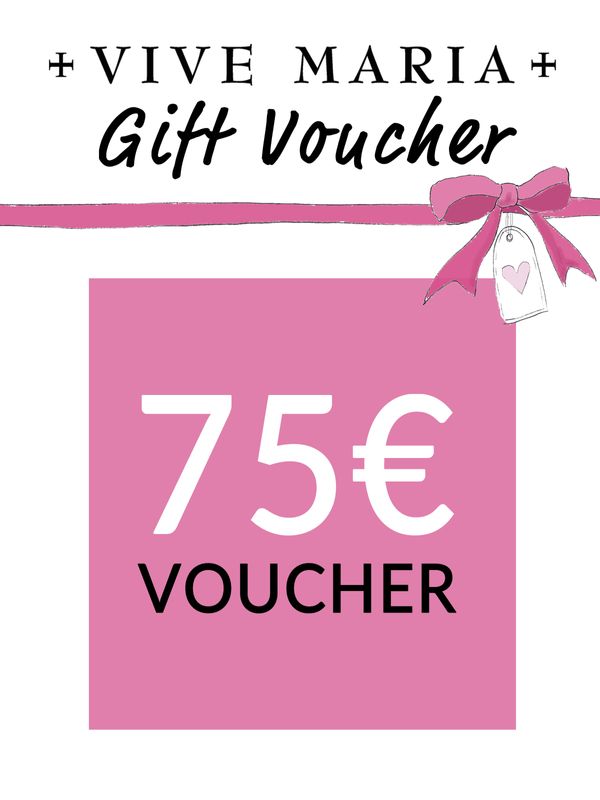 Nastrovje Potsdam Vive Maria Geschenkgutschein 75 EUR englisch