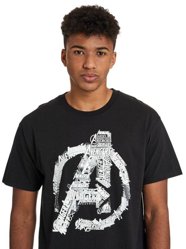 Nastrovje Potsdam The Avengers Avengers Logo Herren T-Shirt schwarz Jubiläumsangebot