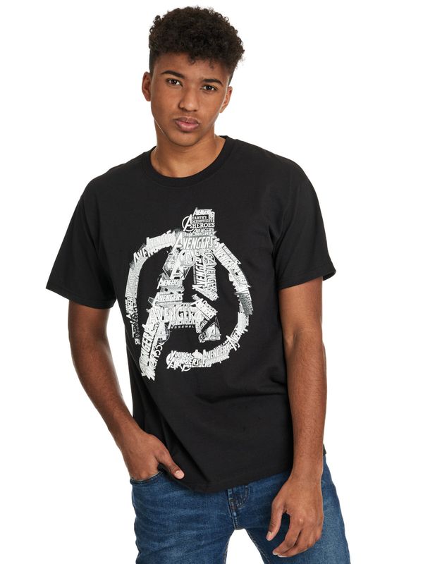 Nastrovje Potsdam The Avengers Avengers Logo Herren T-Shirt schwarz Jubiläumsangebot