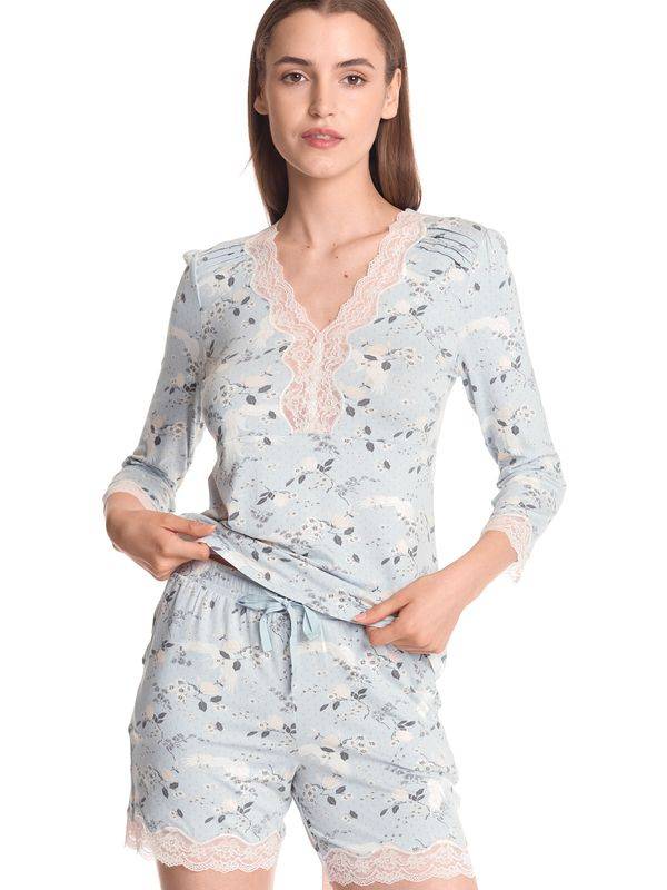Nastrovje Potsdam Vive Maria Blue Sky Damen Pyjama blau allover Top Angebot