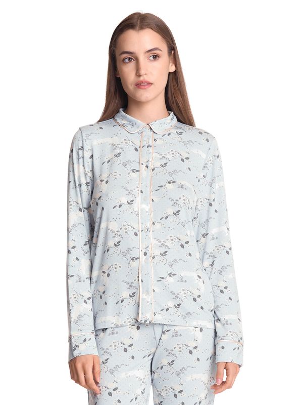 Nastrovje Potsdam Vive Maria Blue Monday Damen Pyjama blau allover Neueste Mode