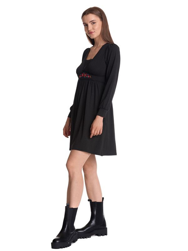Nastrovje Potsdam Vive Maria Meadow Love Damen A-Linien-Kleid schwarz allover Zeitlich begrenztes Angebot