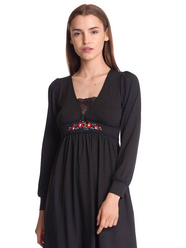 Nastrovje Potsdam Vive Maria Meadow Love Damen A-Linien-Kleid schwarz allover Zeitlich begrenztes Angebot