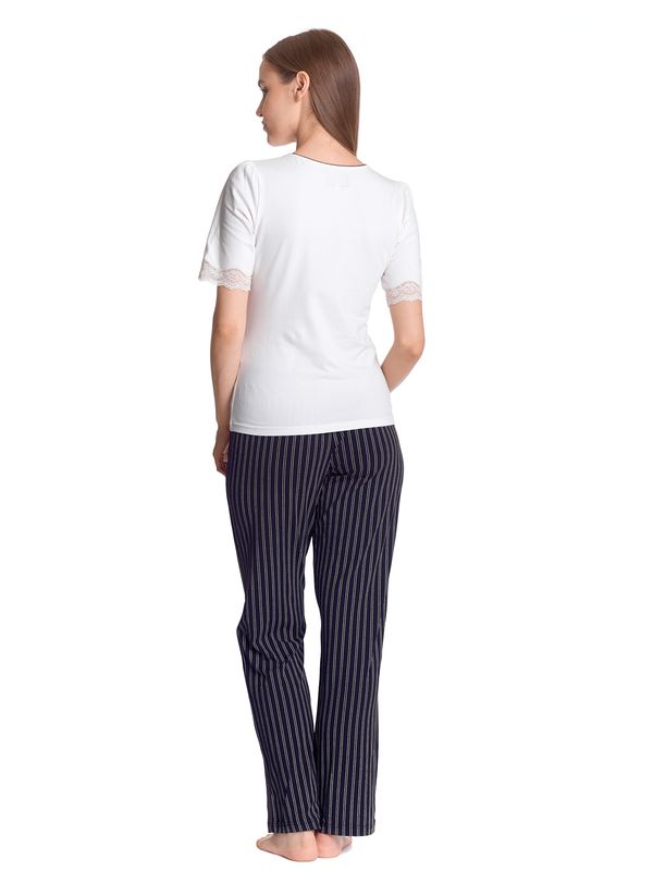 Nastrovje Potsdam Vive Maria Like A Princess Damen Pyjama creme/schwarz allover Sonderangebote