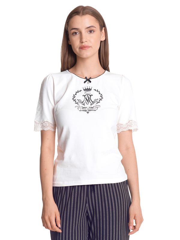 Nastrovje Potsdam Vive Maria Like A Princess Damen Pyjama creme/schwarz allover Sonderangebote