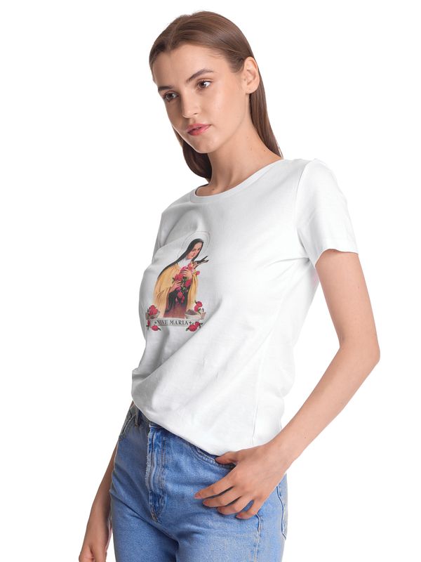 Nastrovje Potsdam Vive Maria Holy Therese Damen T-Shirt weiss Riesige Ersparnisse