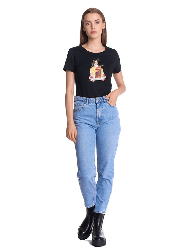 Nastrovje Potsdam Vive Maria Holy Therese Damen T-Shirt schwarz VIP-Rabatte