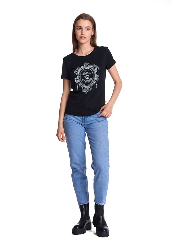 Nastrovje Potsdam Vive Maria Maria&#039;s Baroque Damen T-Shirt schwarz Super Sparpreis