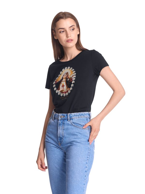 Nastrovje Potsdam Vive Maria Holy Love Damen T-Shirt schwarz Wochenangebot