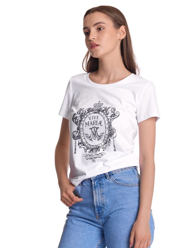 Nastrovje Potsdam Vive Maria Maria&#039;s Baroque Damen T-Shirt weiss Kostenlose Rückgabe