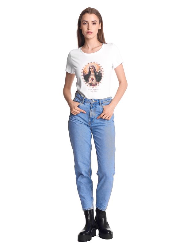 Nastrovje Potsdam Vive Maria Holy Love Damen T-Shirt weiss Begrenzte Freigabe