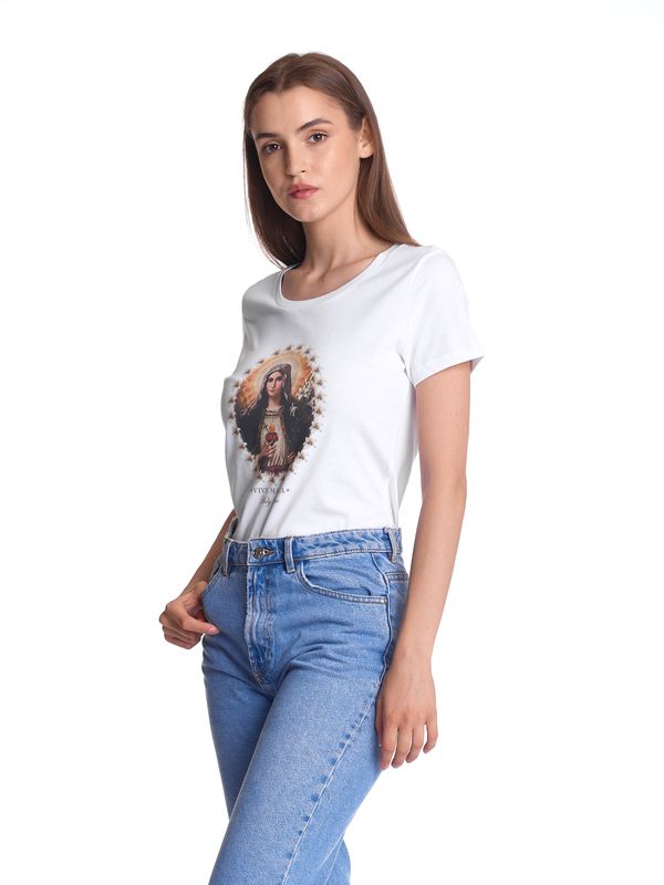 Nastrovje Potsdam Vive Maria Holy Love Damen T-Shirt weiss Begrenzte Freigabe